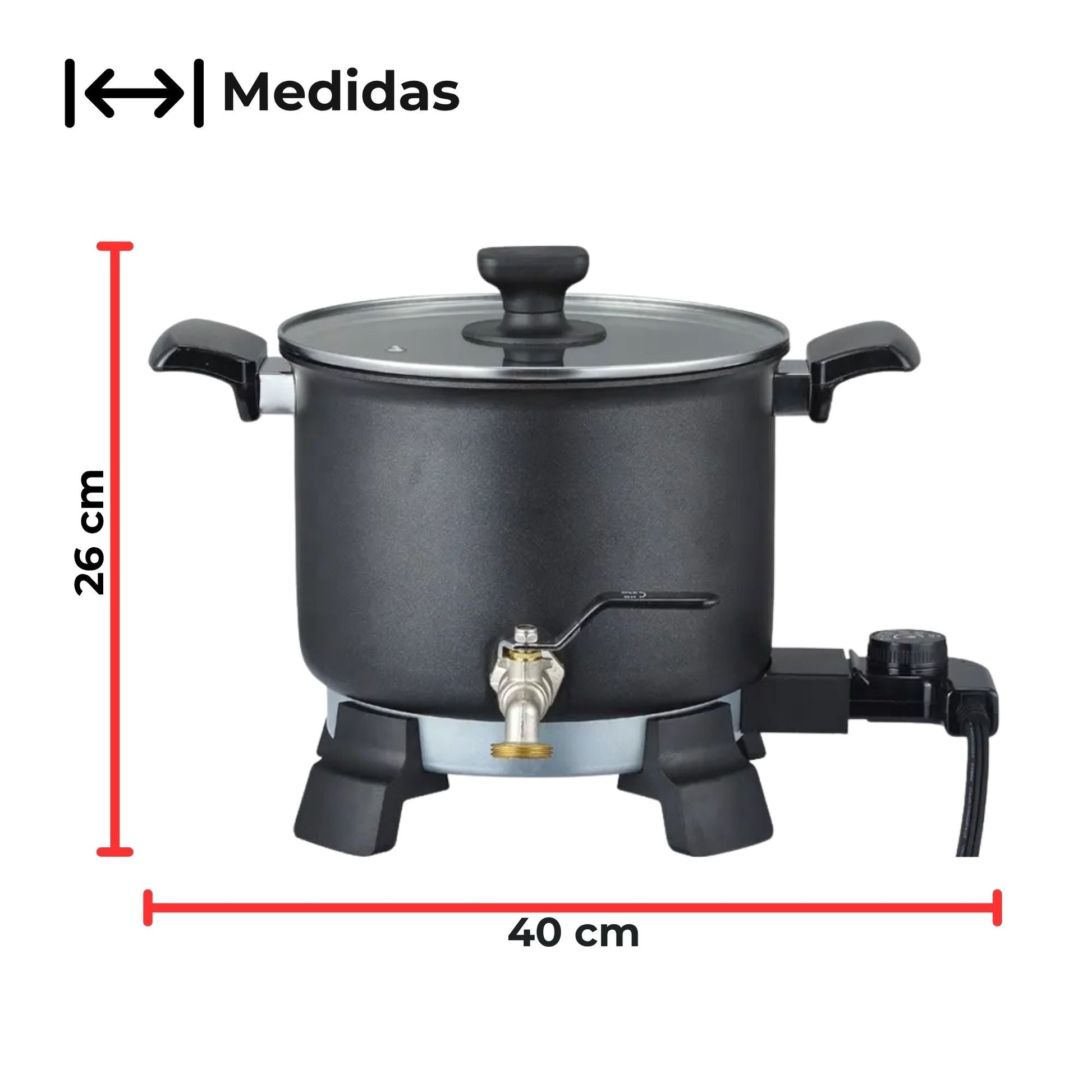 Kit Fundidor de Cera de 5 L – Derretidor de Cera Eléctrico Profesional con Llave Dispensadora hasta 150°C – Wax Melter para Velas Artesanales - Candle Craft