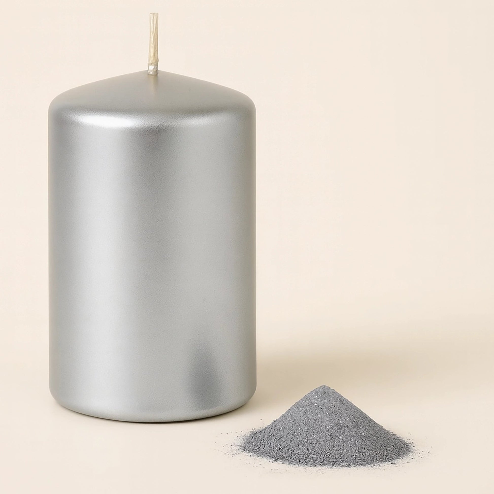 Laca Plateada Metálica Granulada para Velas Artesanales – Acabado Metálico Brillante - Candle Craft