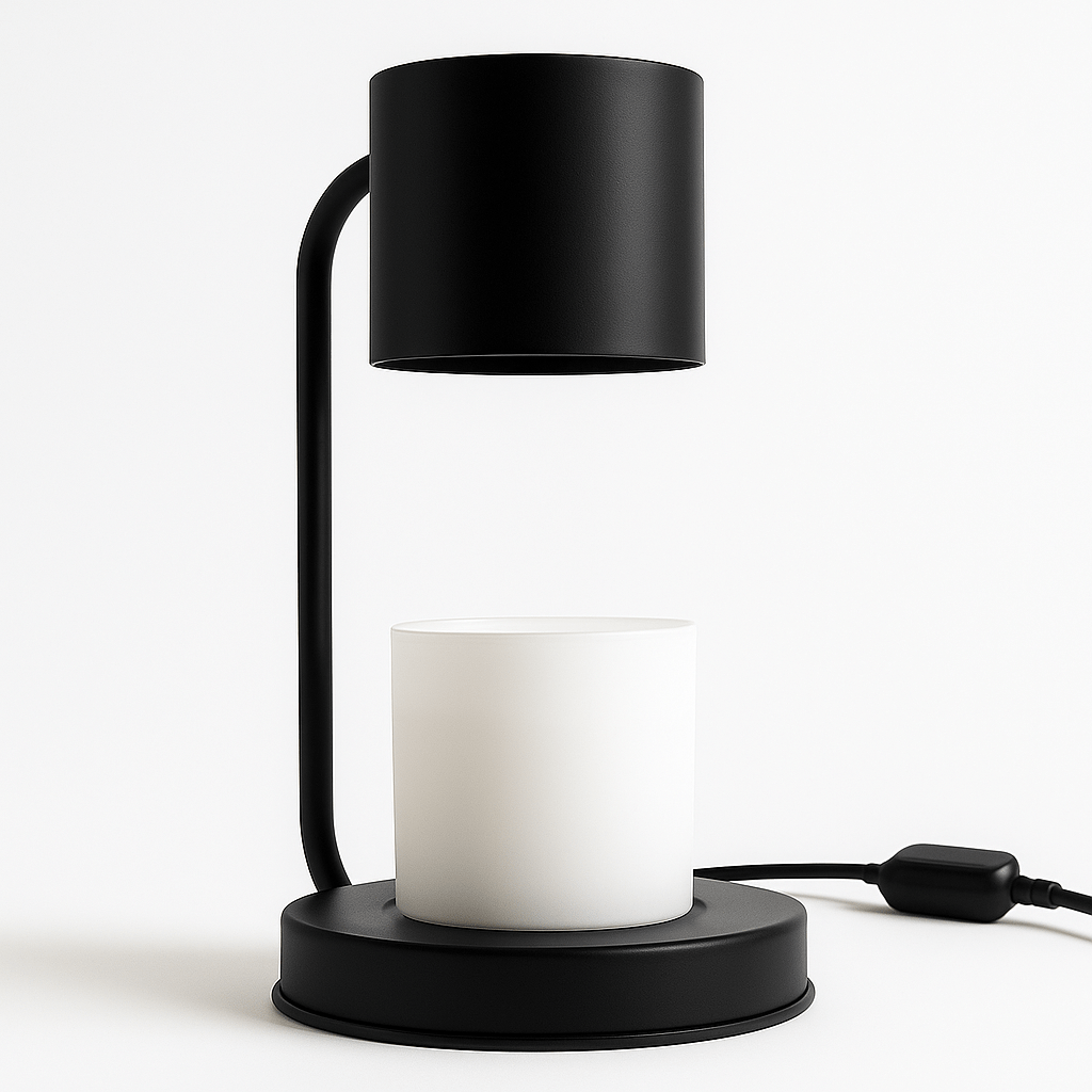 Lámpara Calentadora de Velas Aromáticas – Derretidor Eléctrico de Cera para Aromaterapia - 4 Niveles de Intensidad y Temporizador - Negro - Candle Craft