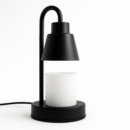 Lámpara Calentadora de Velas Aromáticas – Derretidor Eléctrico de Cera para Aromaterapia - 4 Niveles de Intensidad y Temporizador - Pequeño - Negro - Candle Craft