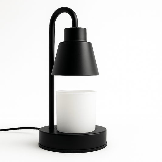 Lámpara Calentadora de Velas Aromáticas – Derretidor Eléctrico de Cera para Aromaterapia - 4 Niveles de Intensidad y Temporizador - Pequeño - Negro - Candle Craft