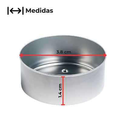 100 pzas - Lata de Aluminio para Velas de Té – Contenedor / Frasco para Vasos para Velas Artesanales