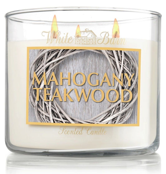 Fragancia Candle Craft- Mahogany Teakwood - Madera de Caoba y Teca - Inspirada en Bath & Body Works (BBW)® / White Barn ®