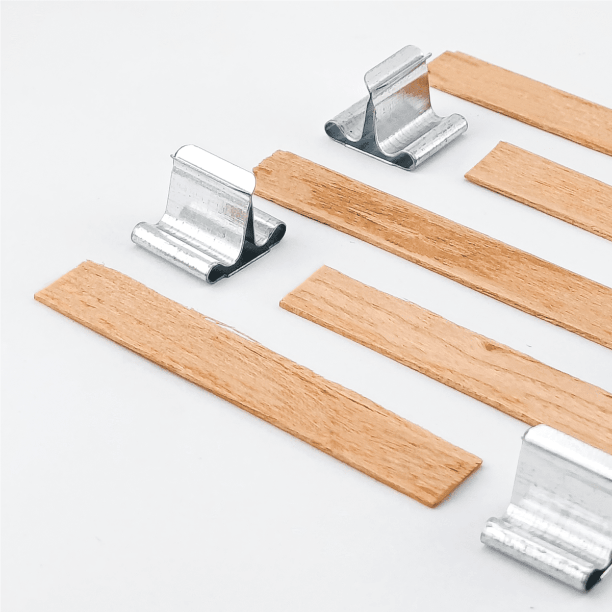 Pabilo de Madera para Velas - 10×60 mm - Mecha de Madera con Fichas - Candle Craft