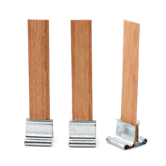 Pabilo de Madera para Velas - 10×60 mm - Mecha de Madera con Fichas - Candle Craft