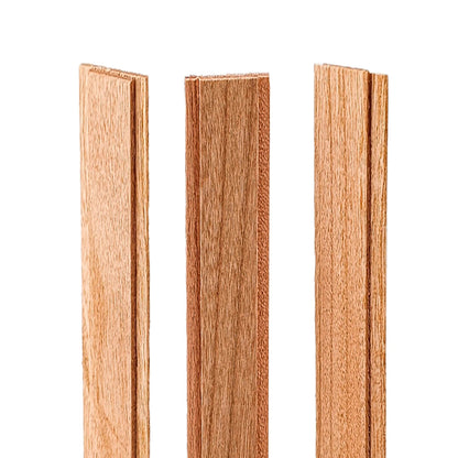 Pabilo de Madera para Velas - Doble 10×150 mm - Mecha de Madera con Fichas - Candle Craft