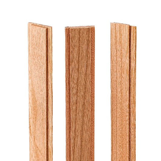 Pabilo de Madera para Velas - Doble 10×150 mm - Mecha de Madera con Fichas - Candle Craft