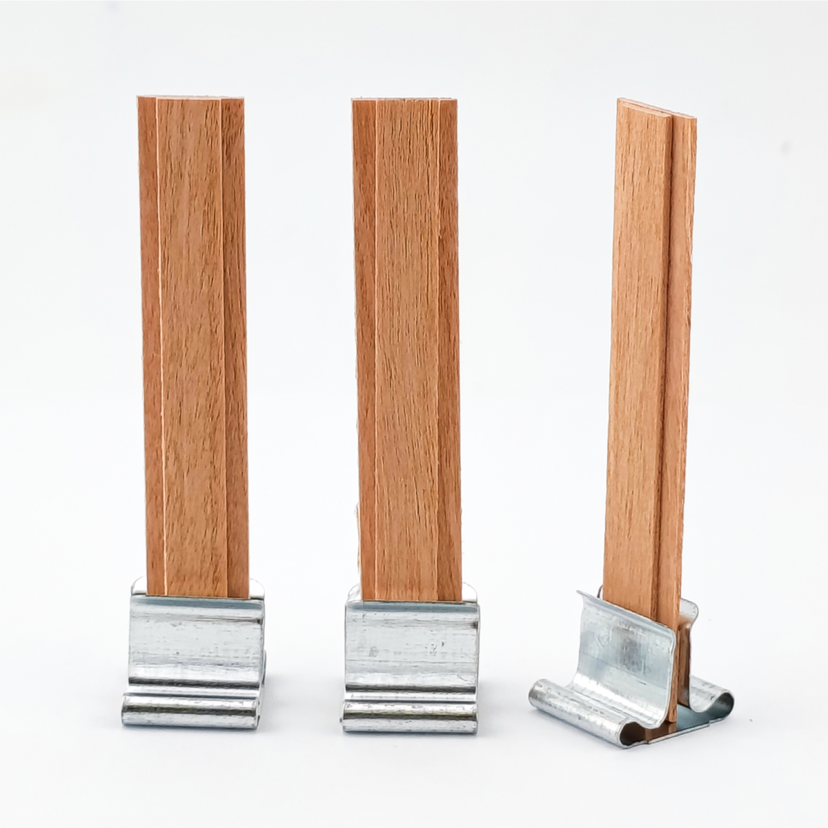 Pabilo de Madera para Velas - Doble 10×60 mm - Mecha de Madera con Fichas - Candle Craft