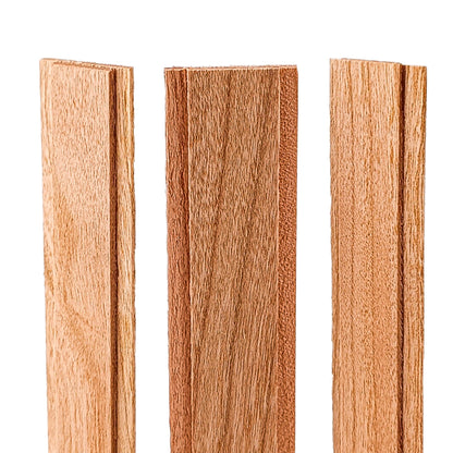 Pabilo de Madera para Velas - Doble 16×150 mm - Mecha de Madera con Fichas - Candle Craft