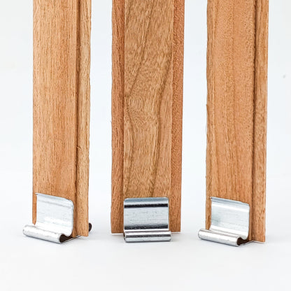 Pabilo de Madera para Velas - Doble 20×150 mm - Mecha de Madera con Fichas - Candle Craft