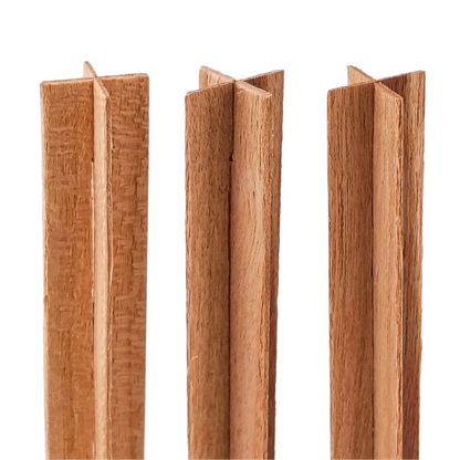 Pabilo de Madera para Velas - Forma Cruz 13×130 mm - Mecha de Madera con Fichas - Candle Craft