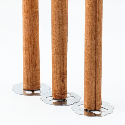 Pabilo de Madera para Velas - Tubo Cilíndrico 10×120 mm - Mecha de Madera con Fichas - Candle Craft