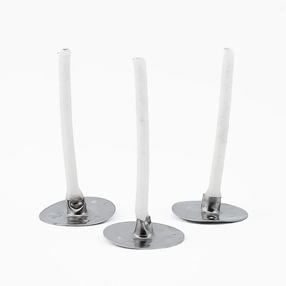 Pabilos Mini de 3 cm con alma de papel para Velas de Té | Mechas encerados con ficha | Calibre 8 - Candle Craft