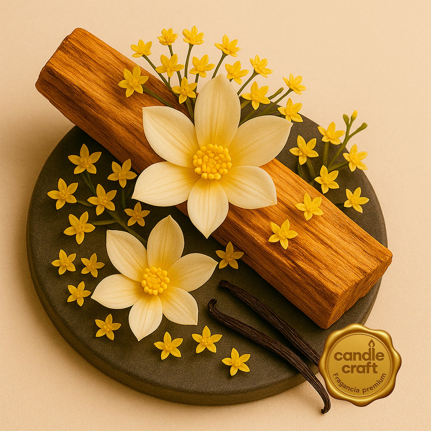 Fragancias Candle Craft Premium – Vanilla & Palo Santo - Vainilla y Palo Santo – Importado de USA