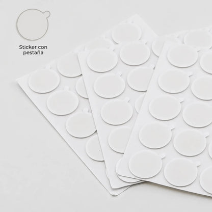 Pegatinas de Pabilo de Vela con Pestaña - Stickers para Fijar Pabilo de Vela | Adhesivos de Doble Cara para Vasos y Moldes - Candle Craft