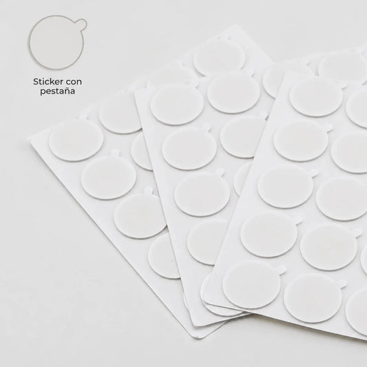 Pegatinas de Pabilo de Vela con Pestaña - Stickers para Fijar Pabilo de Vela | Adhesivos de Doble Cara para Vasos y Moldes - Candle Craft