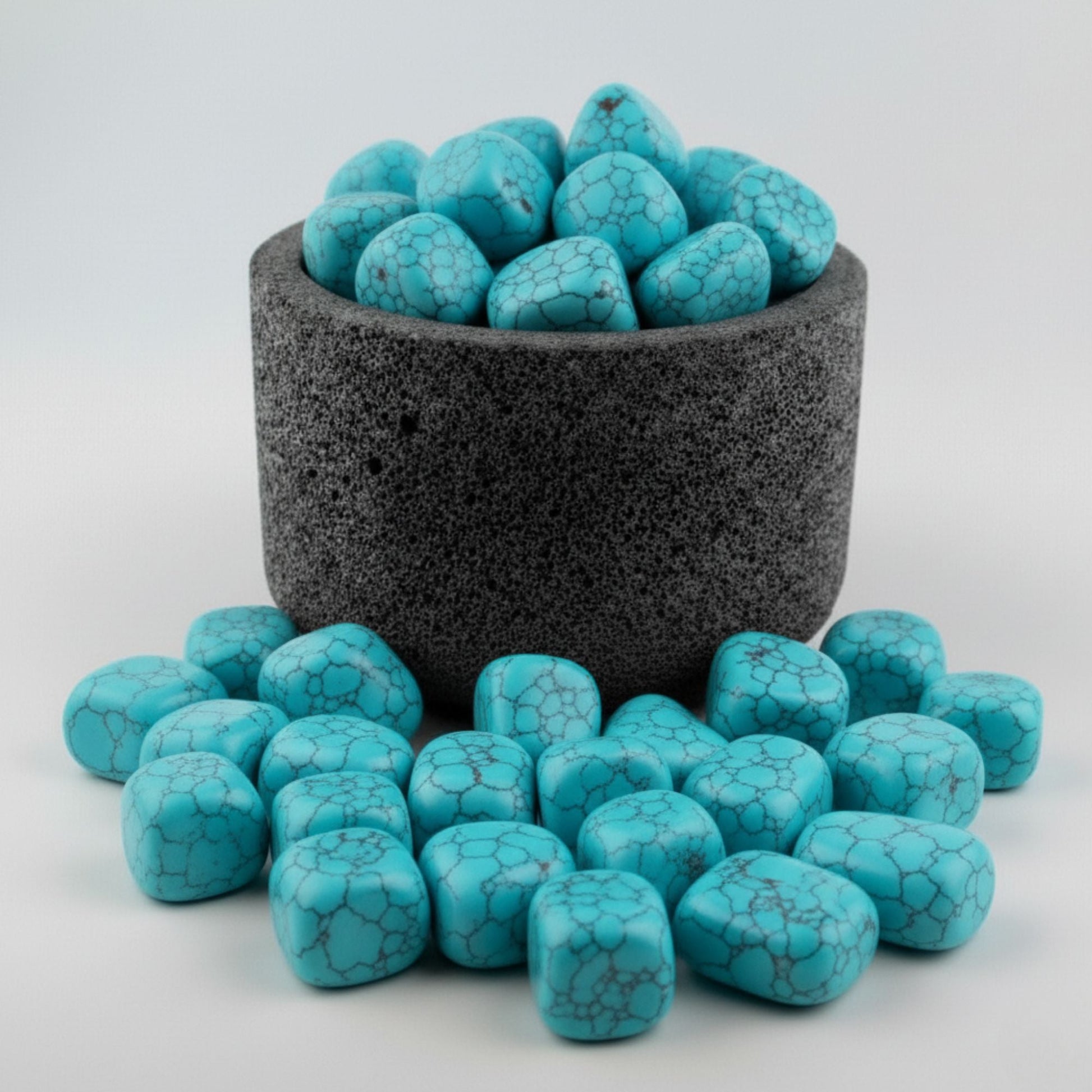 Piedra Preciosa Turquesa Pulida – Energía Positiva, Amor y Equilibrio para Signos de Aire y Agua Para Velas y Decoración - Candle Craft