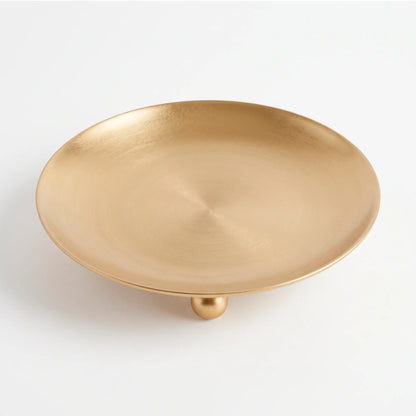 Platos para Velas Mini de Aluminio - 68mm diámetro - Dorado Metálico