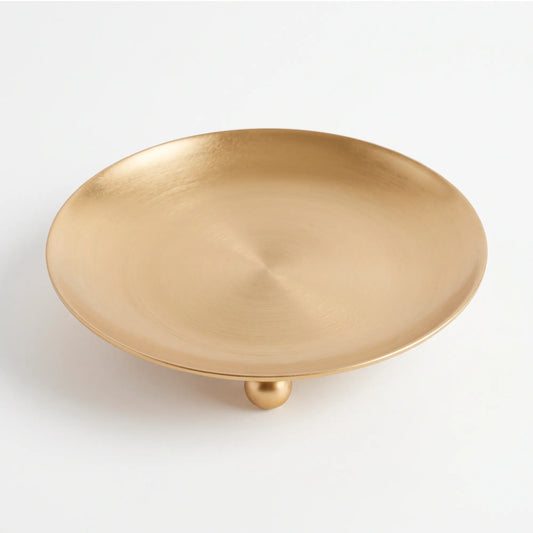 Platos para Velas Mini de Aluminio - 68mm diámetro - Dorado Metálico