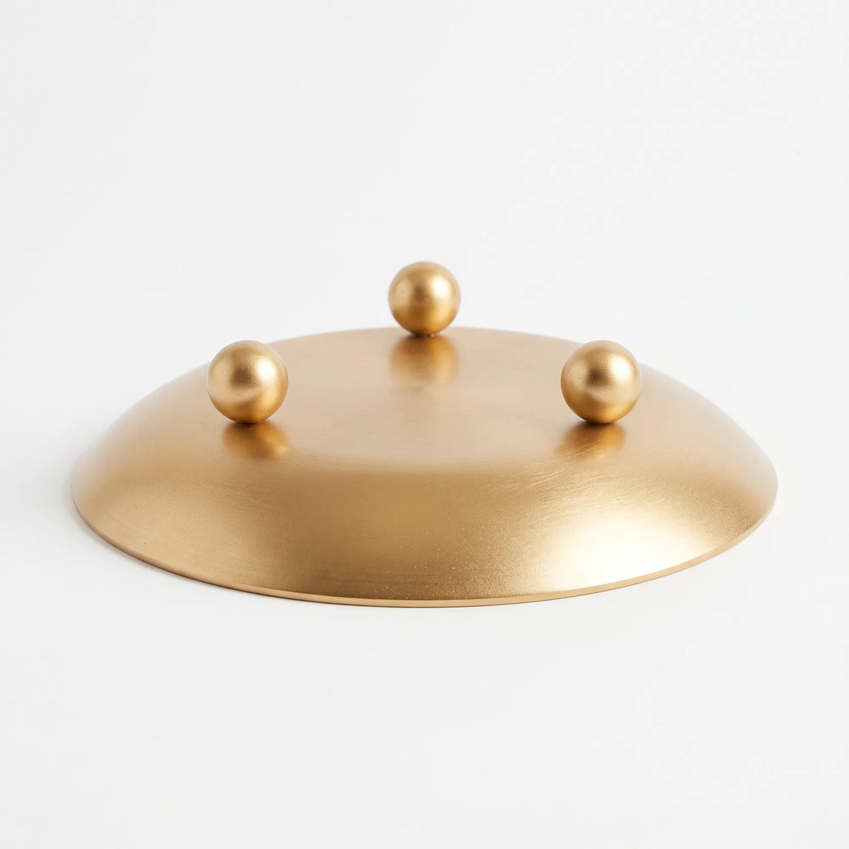 Platos para Velas Mini de Aluminio - 68mm diámetro - Dorado Metálico