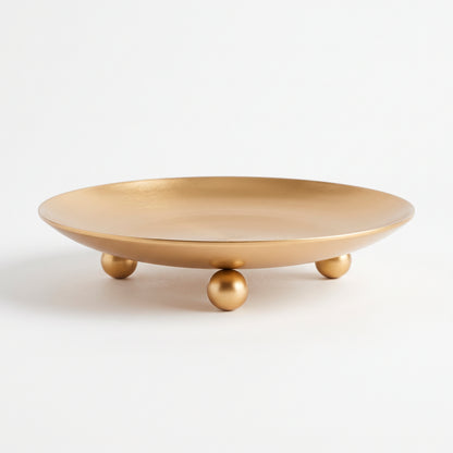 Platos para Velas Mini de Aluminio - 68mm diámetro - Dorado Metálico