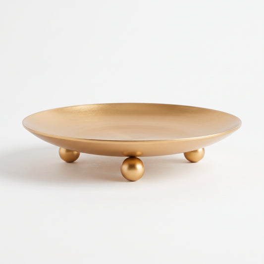 Platos para Velas Mini de Aluminio - 68mm diámetro - Dorado Metálico