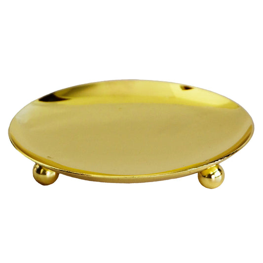 Platos para Velas de Aluminio Dorado Metálico - Candle Craft