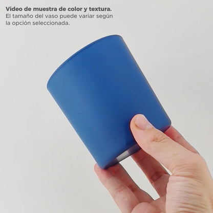 210ml - Mónaco Vaso de vidrio para velas - Azul Cobalto / Azul Rey - Mate