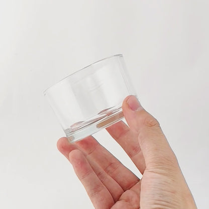 140ml - Mónaco Vaso de vidrio para velas - Frasco Cristal Transparente