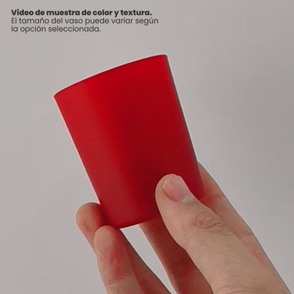 100ml - Mónaco Vaso de vidrio para velas - Frasco Rojo Tinto Mate