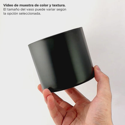 620ml - Mónaco Vaso de vidrio para velas - Inspirado en Bath Body Works® / White Barn® - Frasco Negro Mate