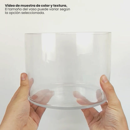 4100ml - Mónaco Vaso de Vidrio para Velas Extra Grande - Frasco Cristal Transparente