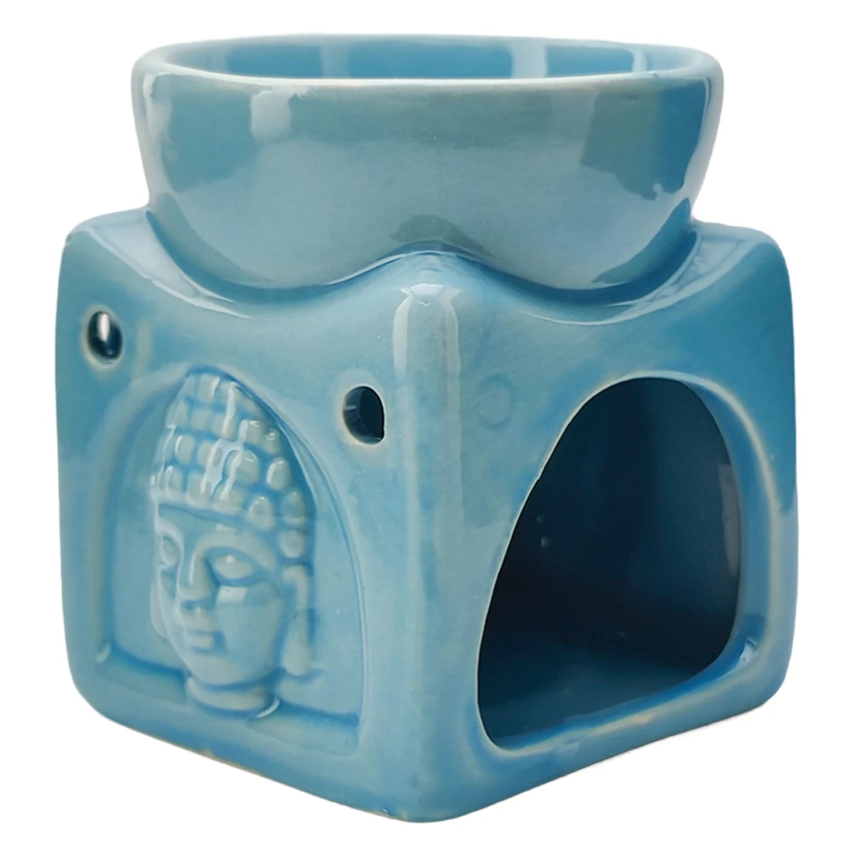 Quemador de Cera - Fundidor Cerámica - Wax Melt Burner - Azul Cielo - Candle Craft