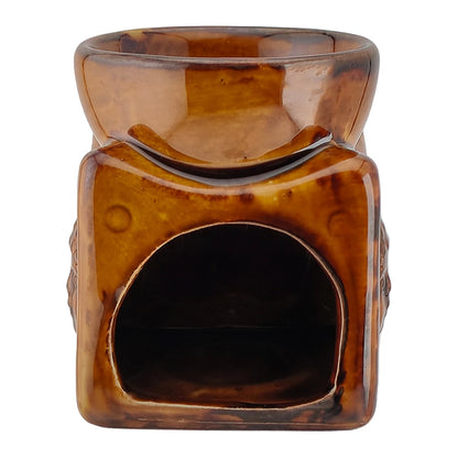 Quemador de Cera - Fundidor Cerámica - Wax Melt Burner - Café Brillante - Candle Craft