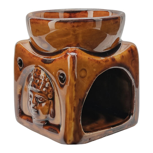 Quemador de Cera - Fundidor Cerámica - Wax Melt Burner - Café Brillante - Candle Craft