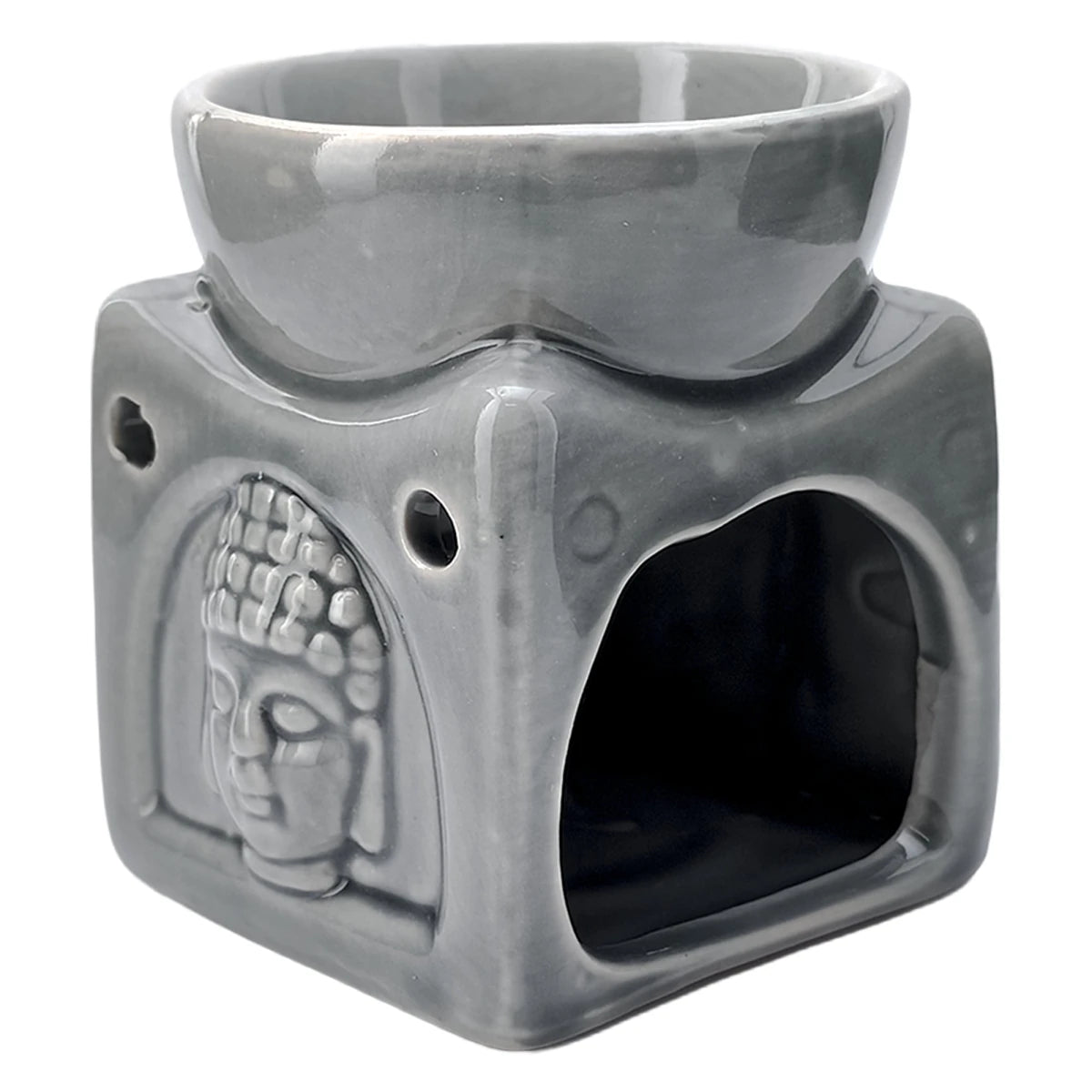 Quemador de Cera - Fundidor Cerámica - Wax Melt Burner - Gris - Candle Craft