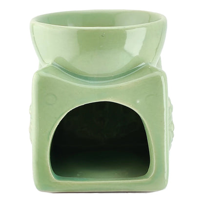 Quemador de Cera - Fundidor Cerámica - Wax Melt Burner - Verde Menta - Candle Craft