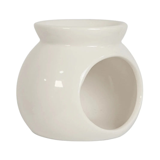Quemador de Cera para Wax Melts - Calentador de Cera Aromática de Cerámica - Blanco - Candle Craft