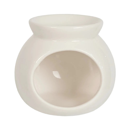 Quemador de Cera para Wax Melts - Calentador de Cera Aromática de Cerámica - Blanco - Candle Craft