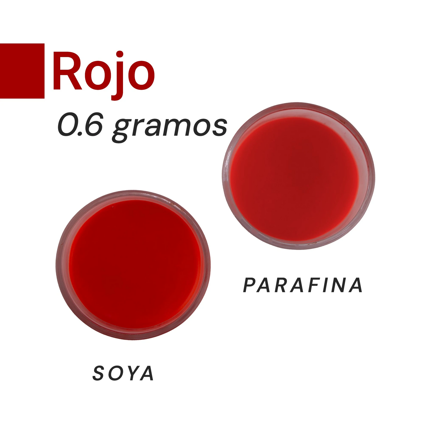 Colorante Sólido para Velas - Tinte en Escamas de Alta Concentración – Color: Rojo