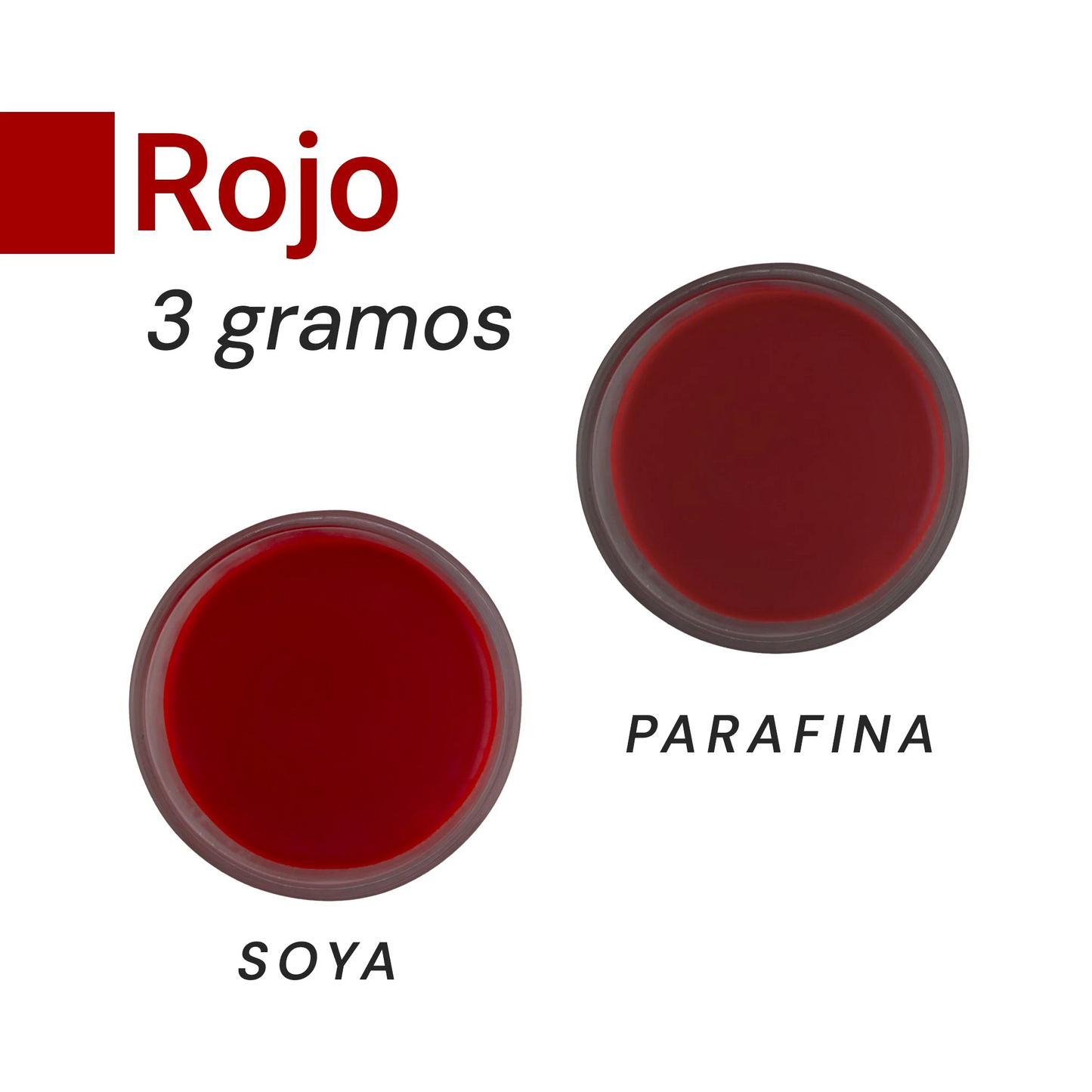 Colorante Sólido para Velas - Tinte en Escamas de Alta Concentración – Color: Rojo