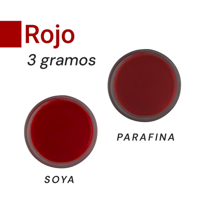 Colorante Sólido para Velas - Tinte en Escamas de Alta Concentración – Color: Rojo