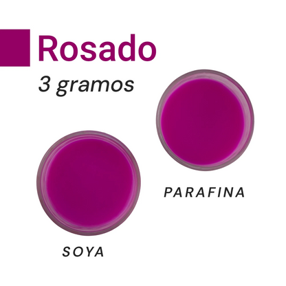 Colorante Sólido para Velas - Tinte en Escamas de Alta Concentración – Color: Rosa