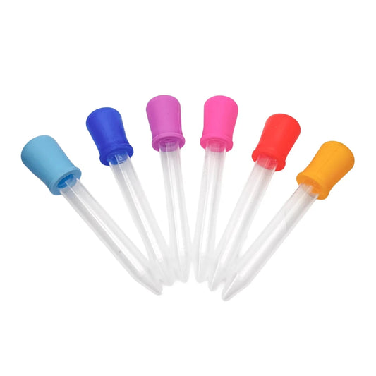 Set 6 pzas - Pipetas de 5 ml para Cera y Fragancias - Gotero plástico graduado - Wax Dosier - Candle Craft