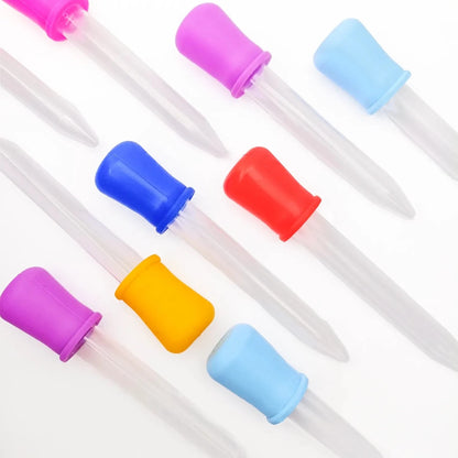Set 6 pzas - Pipetas de 5 ml para Cera y Fragancias - Gotero plástico graduado - Wax Dosier - Candle Craft
