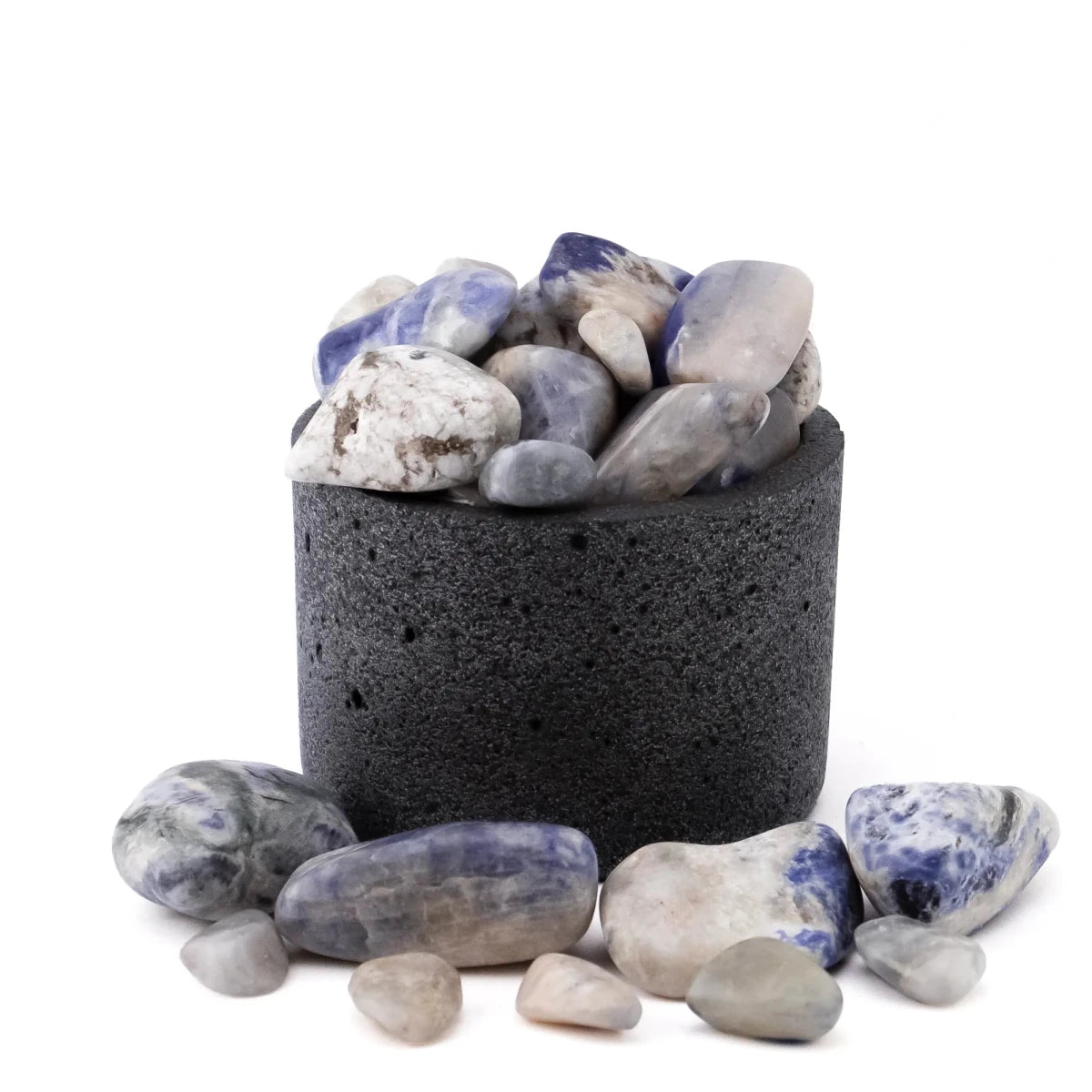 Sodalita Azul Pulida – Piedra de la Calma Mental y la Comunicación Clara para Armonizar Energías - Candle Craft