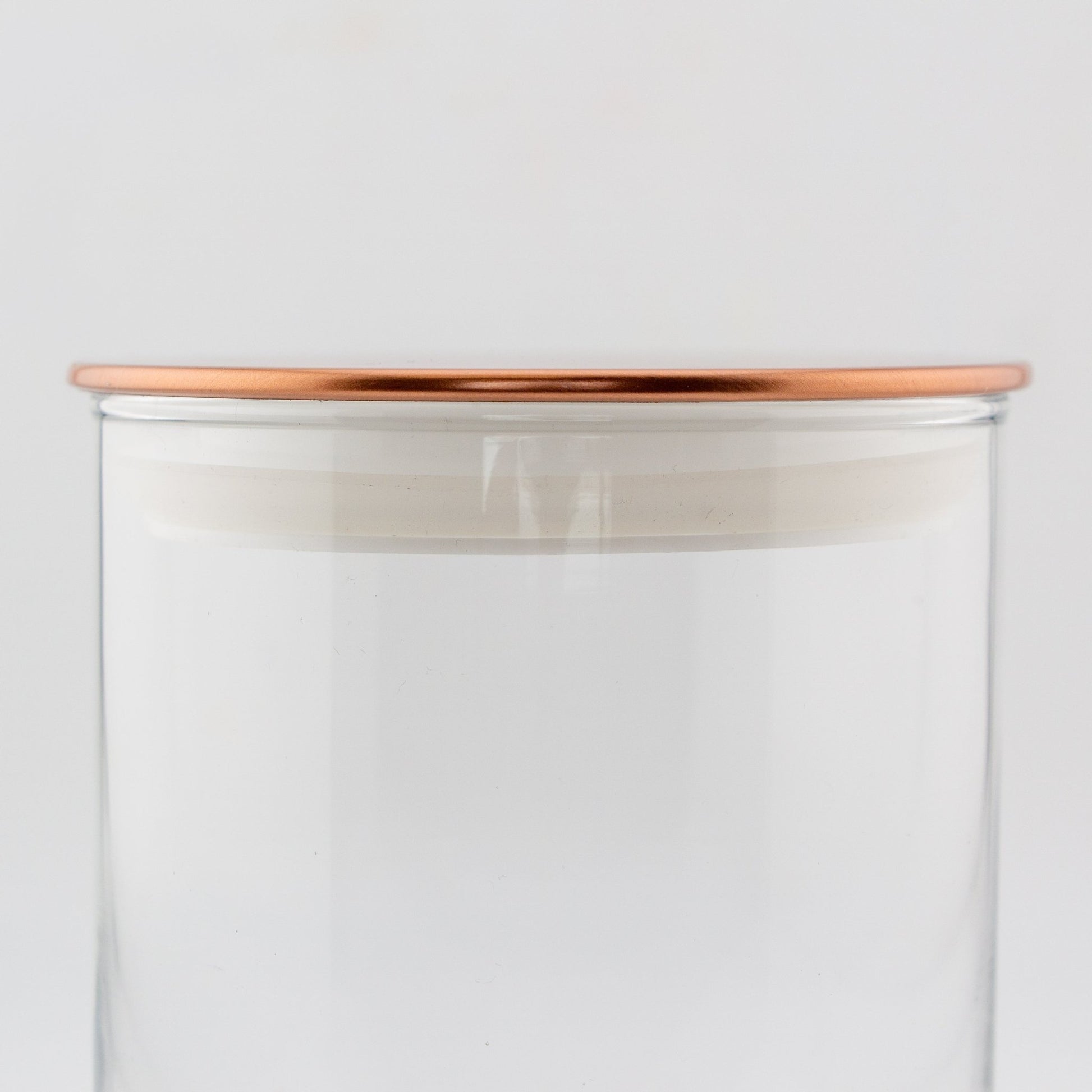 Tapa de Aluminio L Delgada para Vasos de Velas – Tapa para Vasos de Velas - Oro Rosado - Candle Craft