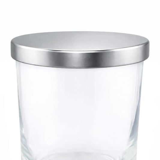 Tapa de Aluminio L para vasos de velas - Plata - Candle Craft