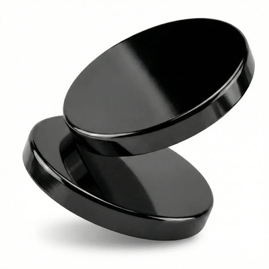 Tapa de Aluminio M para vasos de velas - Negro Brillante - Candle Craft