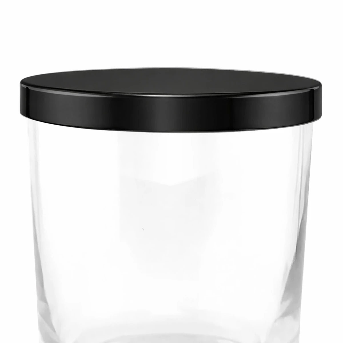 Tapa de Aluminio M para vasos de velas - Negro Brillante - Candle Craft